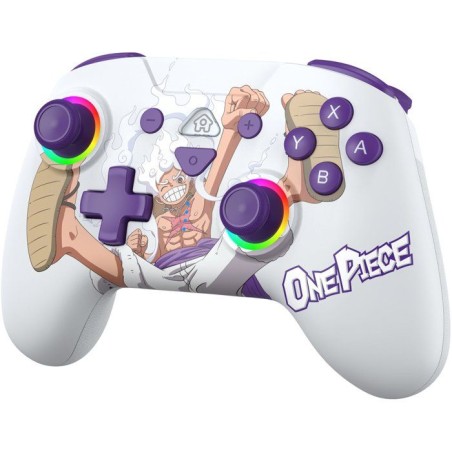 Manette sans fil - Nintendo Switch / Switch OLED / Switch 2 - One Piece Luffy Gear 5 - Bluetooth - Blanc - SUBSONIC