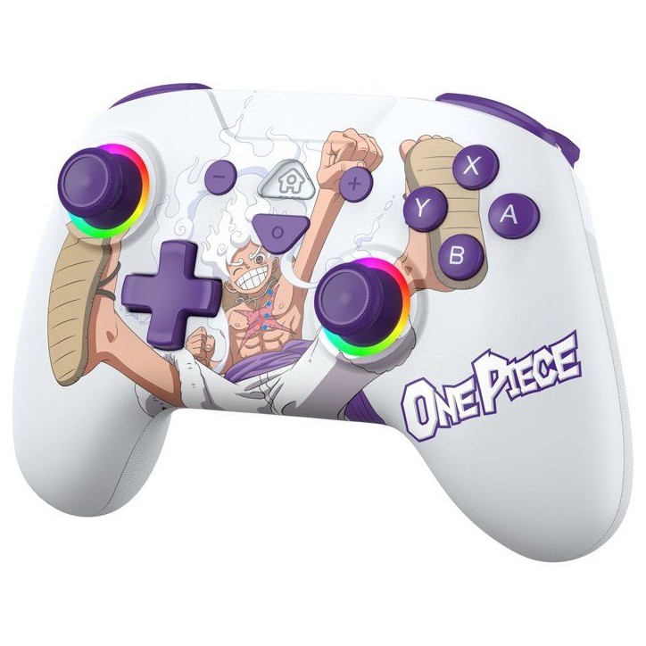 Manette sans fil - Nintendo Switch / Switch OLED / Switch 2 - One Piece Luffy Gear 5 - Bluetooth - Blanc - SUBSONIC