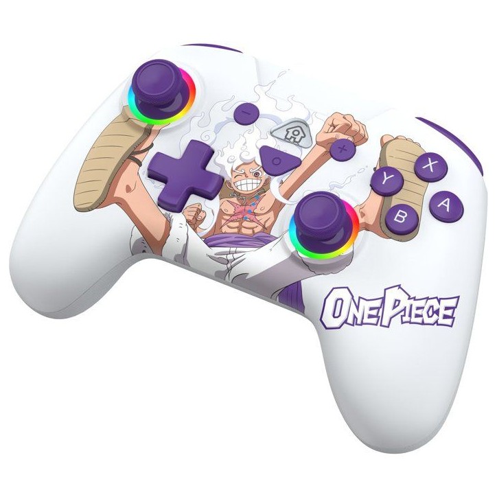 Manette sans fil - Nintendo Switch / Switch OLED / Switch 2 - One Piece Luffy Gear 5 - Bluetooth - Blanc - SUBSONIC