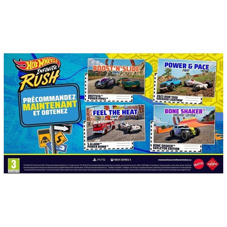 Hot Wheels Infinite Rush - D1 Edition - Jeu Xbox Series X