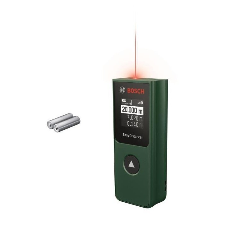 Bosch Télémetre laser numérique EasyDistance 20 (distance de mesure jusqu'a 20m)