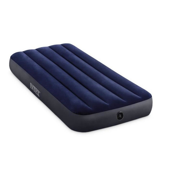 INTEX Matelas Gonflable Classic Downy Fiber Tech 1 Place - 191 x 76 x 25 cm INTEX Matelas Gonflable Classic Downy Fiber Tech 1 Place - 191 x 76 x 25 cm