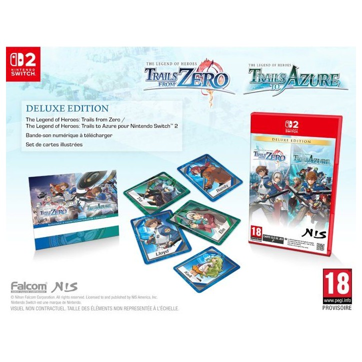 The Legends of Heroes: Trails from Zero + Trails to Azure - Édition Deluxe • Jeu Nintendo Switch 2 The Legends of Heroes: Trails from Zero + Trails to Azure - Édition Deluxe • Jeu Nintendo Switch 2