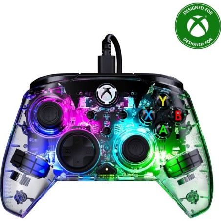 Manette de jeu - Xbox - Afterglow - Filaire - Transparente - Compatibl