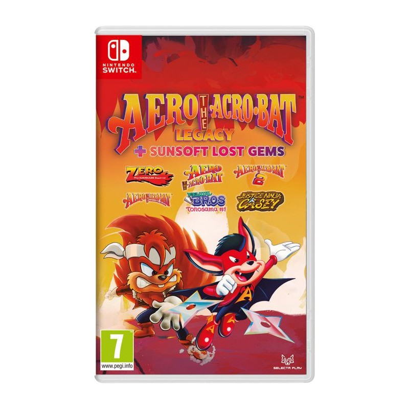 Aero The Acro-Bat Legacy + Sunsoft Lost Gems - Jeu SWITCH