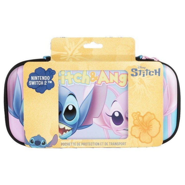 Housse de protection - CERDA LIFE'S LITTLE MOMENTS - Disney Lilo et Stitch Angel - Rangement 8 jeux - Nintendo Switch 2