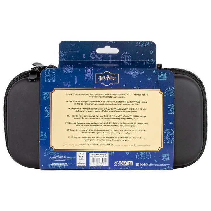 Housse de protection - CERDA LIFE'S LITTLE MOMENTS - Harry Potter Poudlard beige - Rangement 8 jeux - Nintendo Switch 2