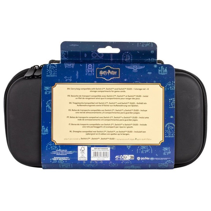 Housse de protection - CERDA LIFE'S LITTLE MOMENTS - Harry Potter premiere année noir - Rangement 8 jeux - Nintendo Switch 2