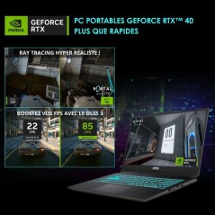 PC Portable Gamer - MSI Cyborg15 - Sans Windows - 15,6 FHD144Hz - Rapt