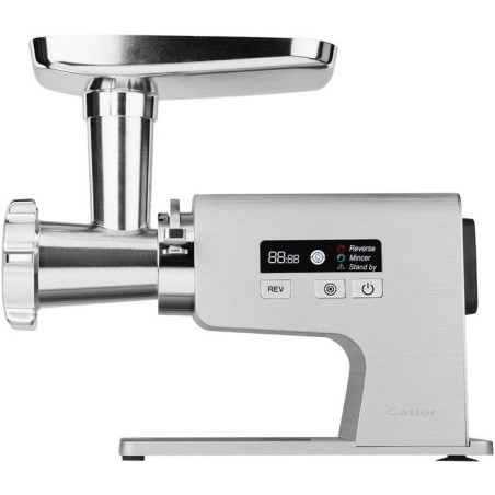 Hachoir a viande électrique CATLER MG 800 - Saucisses maison - Kubbe - Écran LCD - 3 disques de hachage - Inox