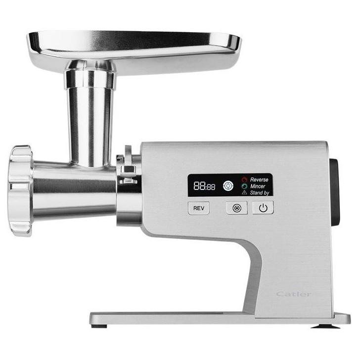 Hachoir a viande électrique CATLER MG 800 - Saucisses maison - Kubbe - Écran LCD - 3 disques de hachage - Inox Hachoir a viande électrique CATLER MG 800 - Saucisses maison - Kubbe - Écran LCD - 3 disques de hachage - Inox