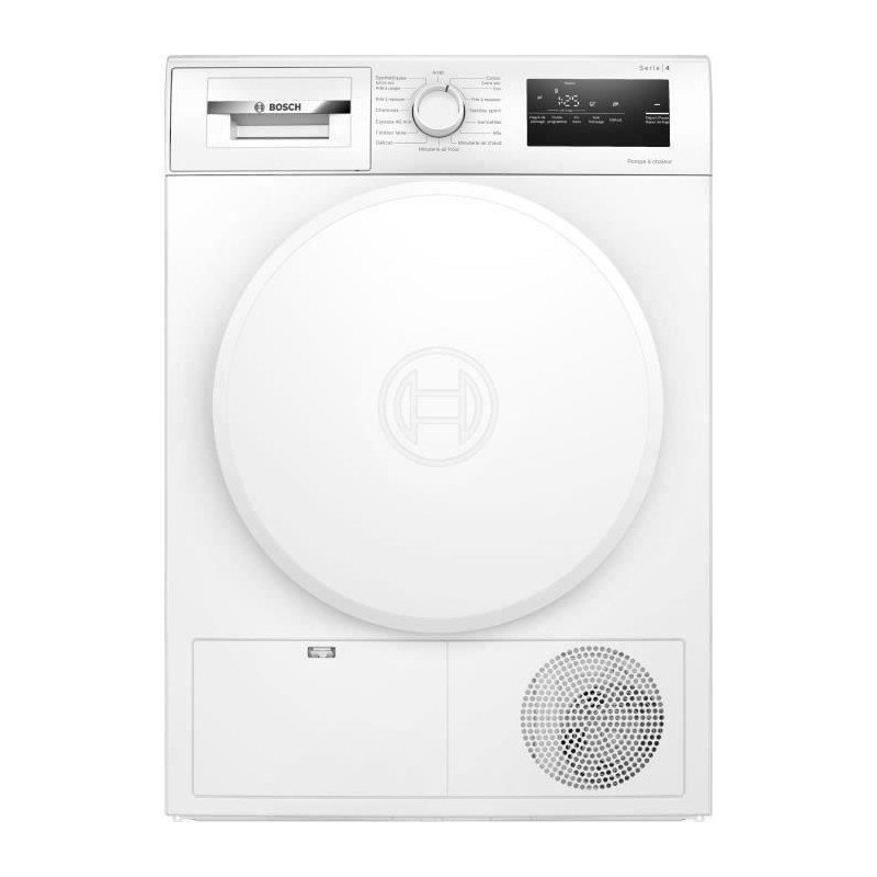 Seche-linge pompe a chaleur BOSCH WTH8300DFR SER4 - 8 kg - Blanc Seche-linge pompe a chaleur BOSCH WTH8300DFR SER4 - 8 kg - Blanc