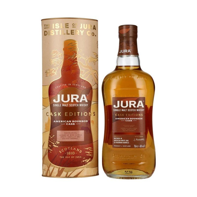 Jura - American Bourbon Cask - Single Malt Scotch Whisky avec Etui - 4