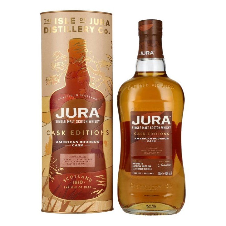 Jura - American Bourbon Cask - Single Malt Scotch Whisky avec Etui - 40,0% Vol. - 70cl