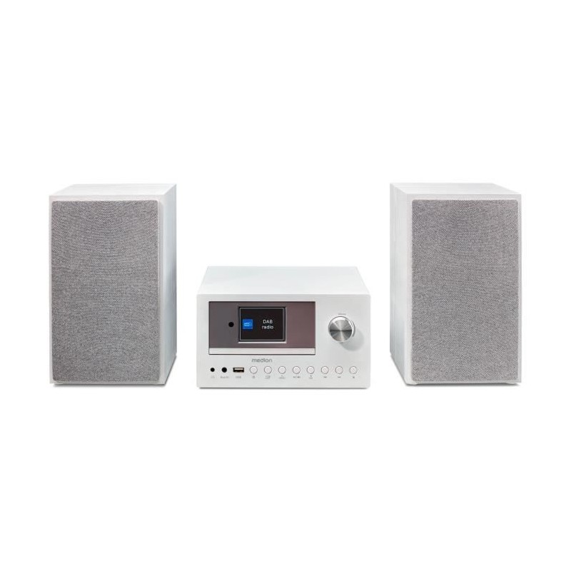Mini Chaîne HiFi - MEDION - Radio Internet DAB/FM - Lecteur CD - 2x15