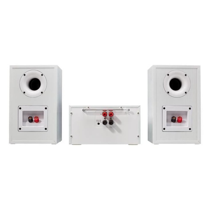 Mini Chaîne HiFi - MEDION - Radio Internet DAB/FM - Lecteur CD - 2x15W RMS - Blanc