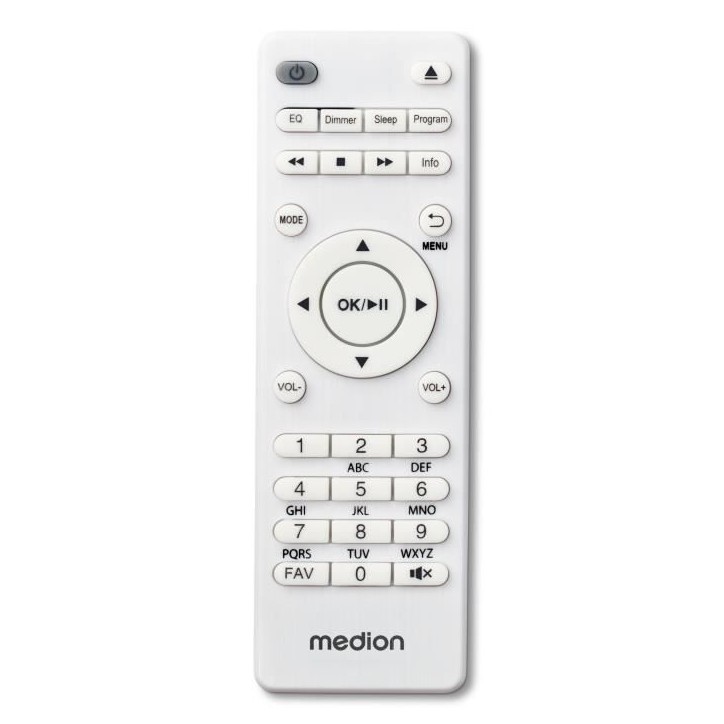 Mini Chaîne HiFi - MEDION - Radio Internet DAB/FM - Lecteur CD - 2x15W RMS - Blanc