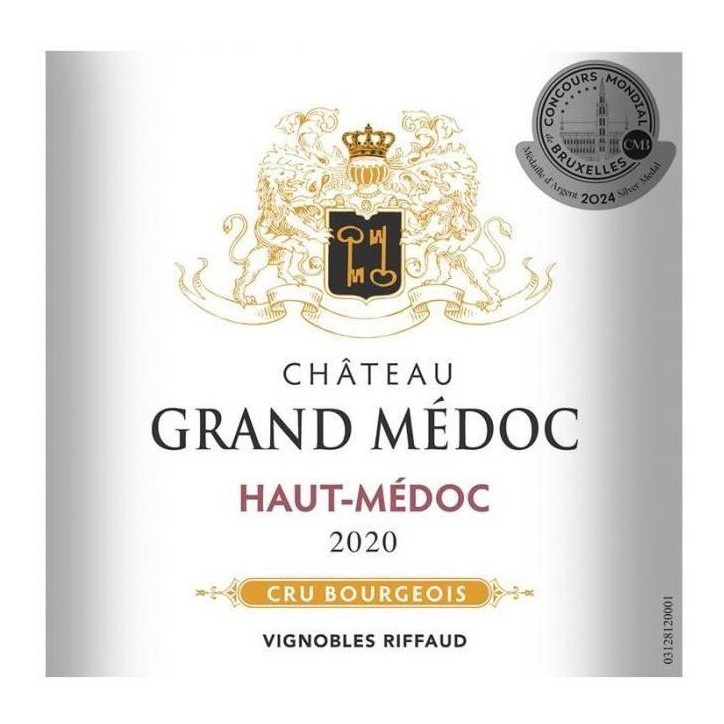 Château Grand Médoc 2020 Haut-Médoc Cru Bourgeois - Vin rouge de Bordeaux