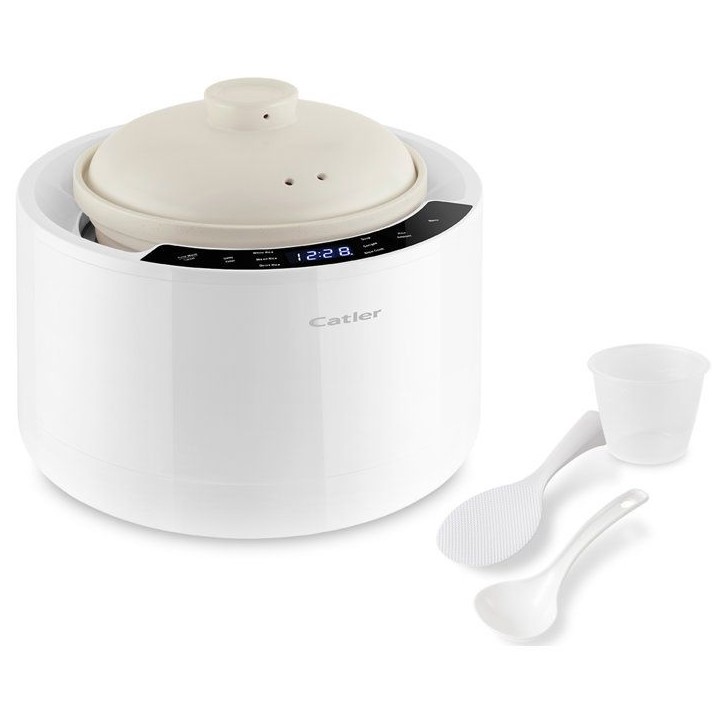 Cuiseur a riz électrique multifonction CATLER CR 600 - Cuve céramique - 6 programmes automatiques - Soupe - Blanc Cuiseur a riz électrique multifonction CATLER CR 600 - Cuve céramique - 6 programmes automatiques - Soupe - Blanc