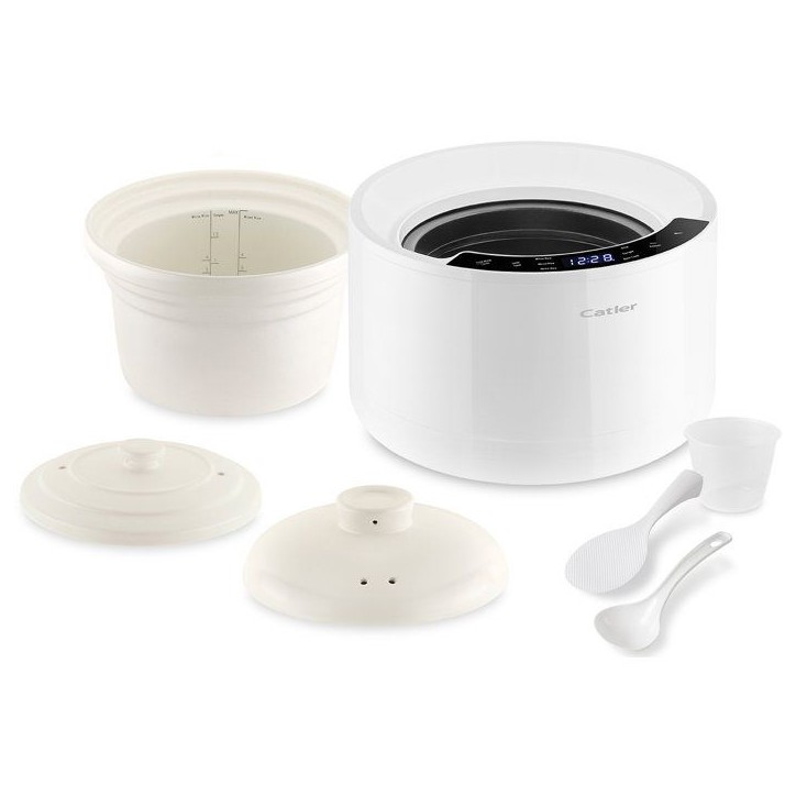 Cuiseur a riz électrique multifonction CATLER CR 600 - Cuve céramique - 6 programmes automatiques - Soupe - Blanc Cuiseur a riz électrique multifonction CATLER CR 600 - Cuve céramique - 6 programmes automatiques - Soupe - Blanc