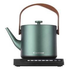 Bouilloire électrique a température réglable CATLER BM 502 Anna - Cuve inox - Thé infusion - Résistance STRIX - Vert