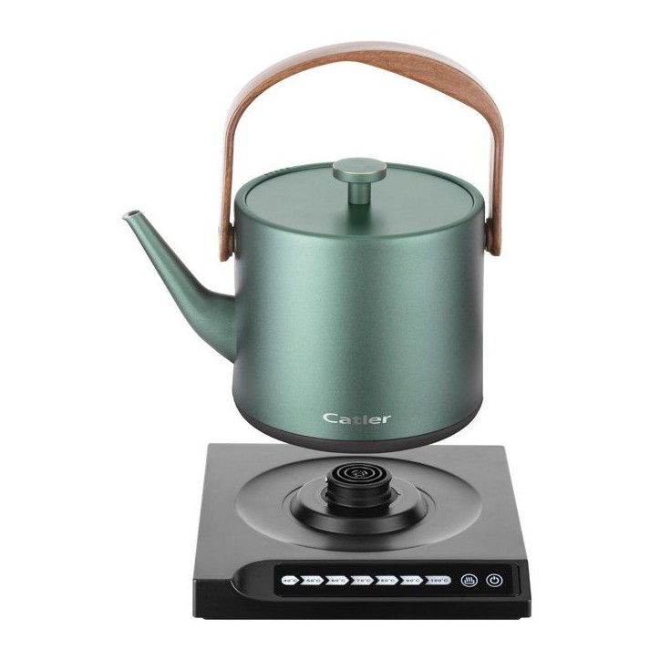 Bouilloire électrique a température réglable CATLER BM 502 Anna - Cuve inox - Thé infusion - Résistance STRIX - Vert