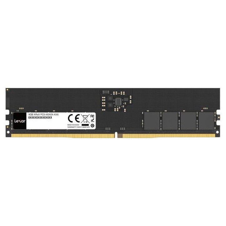 Barrette Mémoire - LEXAR - DDR5 8 Go - 262 PIN U-DIMM - 5600 Mbps CL46 - 1.1 V - Blister