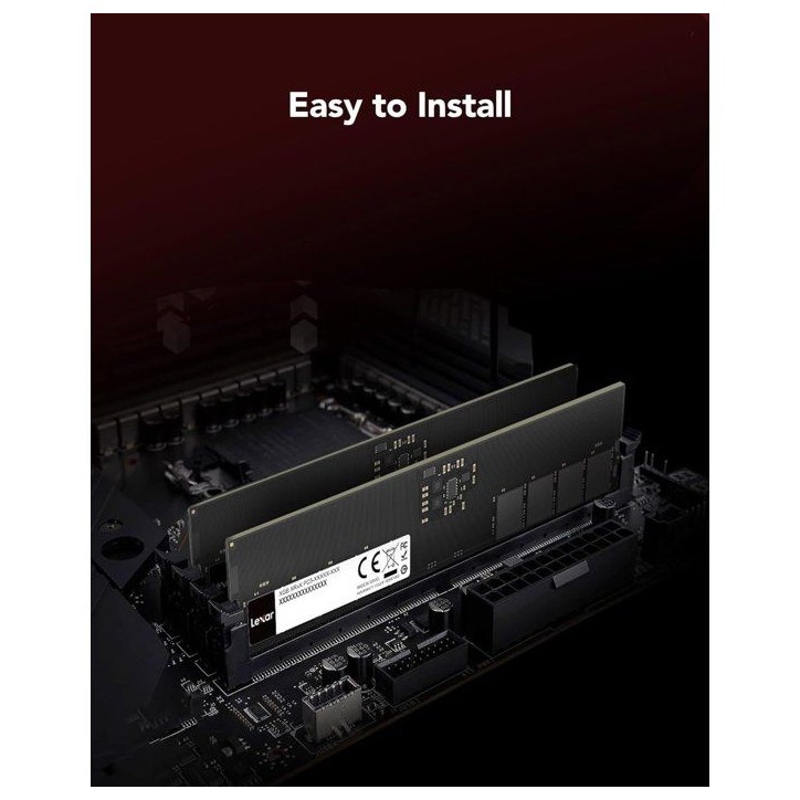 Barrette Mémoire - LEXAR - DDR5 8 Go - 262 PIN U-DIMM - 5600 Mbps CL46 - 1.1 V - Blister