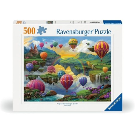 Puzzle - RAVENSBURGER - Vallée des montgolfieres - 500 pieces - 49 x