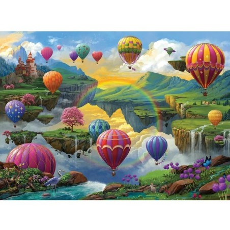 Puzzle - RAVENSBURGER - Vallée des montgolfieres - 500 pieces - 49 x 36 cm - Idéal pour la famille