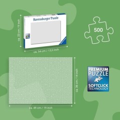 Puzzle - RAVENSBURGER - Vallée des montgolfieres - 500 pieces - 49 x