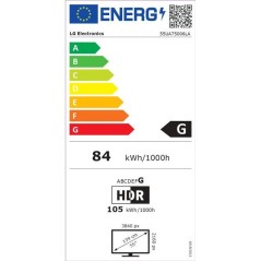 LG 55UA75006 - TV LED 55 (139 cm) - 4K UHD 3840x2160 - HDR10 - Smart T