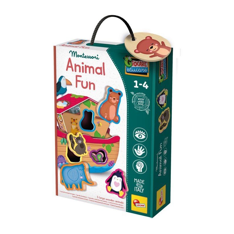 Jouer Apprendre Bois Les Animaux Rigolos - Jeu éducatif en bois - LIS