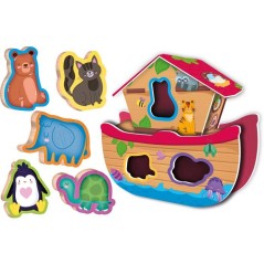 Jouer Apprendre Bois Les Animaux Rigolos - Jeu éducatif en bois - LISCIANI - Associations et encastrements