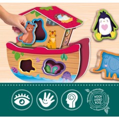 Jouer Apprendre Bois Les Animaux Rigolos - Jeu éducatif en bois - LIS