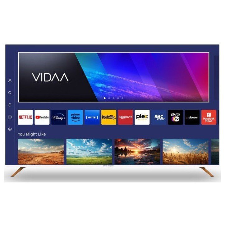 Schneider GMSC55F1 - TV QLED 55 (139 cm) - 4K UHD 3840 x 2160 - HDR - Smart TV - 3xHDMI 2.0 - WiFi Schneider GMSC55F1 - TV QLED 55 (139 cm) - 4K UHD 3840 x 2160 - HDR - Smart TV - 3xHDMI 2.0 - WiFi