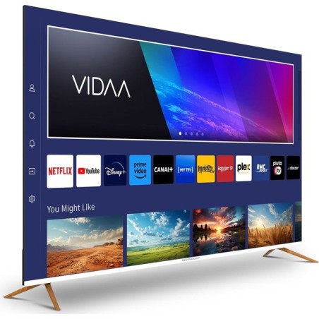 Schneider GMSC55F1 - TV QLED 55 (139 cm) - 4K UHD 3840 x 2160 - HDR - Smart TV - 3xHDMI 2.0 - WiFi