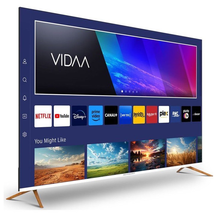 Schneider GMSC55F1 - TV QLED 55 (139 cm) - 4K UHD 3840 x 2160 - HDR - Smart TV - 3xHDMI 2.0 - WiFi Schneider GMSC55F1 - TV QLED 55 (139 cm) - 4K UHD 3840 x 2160 - HDR - Smart TV - 3xHDMI 2.0 - WiFi