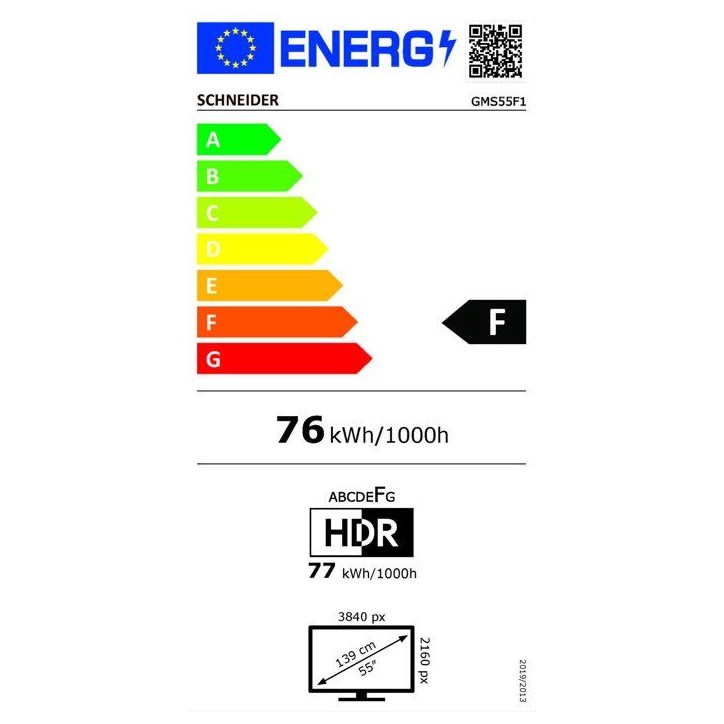 Schneider GMSC55F1 - TV QLED 55 (139 cm) - 4K UHD 3840 x 2160 - HDR - Smart TV - 3xHDMI 2.0 - WiFi Schneider GMSC55F1 - TV QLED 55 (139 cm) - 4K UHD 3840 x 2160 - HDR - Smart TV - 3xHDMI 2.0 - WiFi