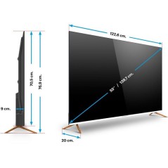 Schneider GMSC55F1 - TV QLED 55 (139 cm) - 4K UHD 3840 x 2160 - HDR -
