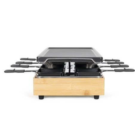 Appareil a raclette - LIVOO - DOC336 - 8 personnes - grill - bambou