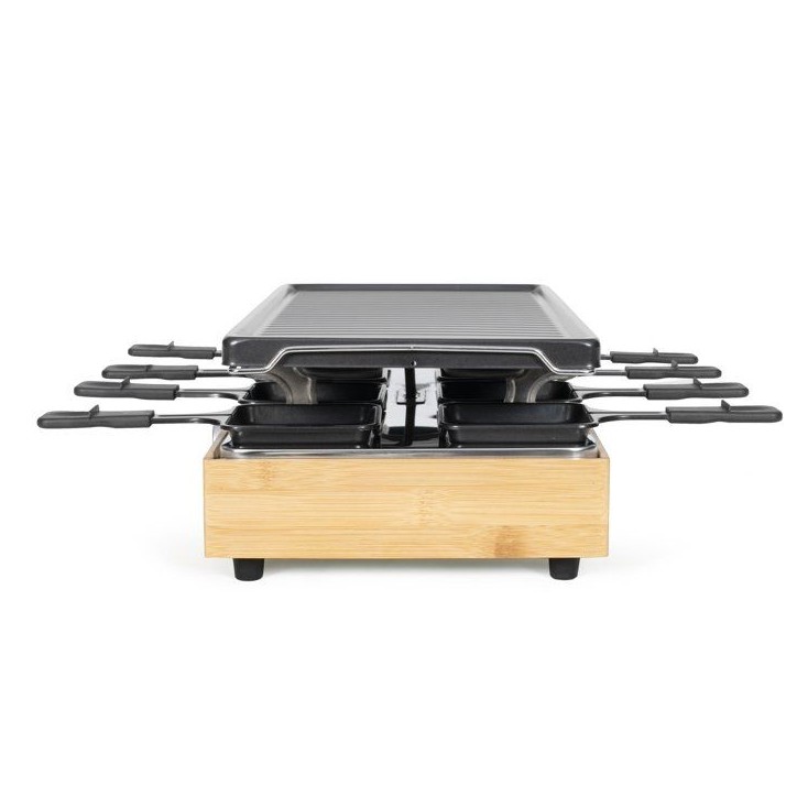 Appareil a raclette - LIVOO - DOC336 - 8 personnes - grill - bambou Appareil a raclette - LIVOO - DOC336 - 8 personnes - grill - bambou