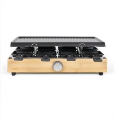 Appareil a raclette - LIVOO - DOC336 - 8 personnes - grill - bambou