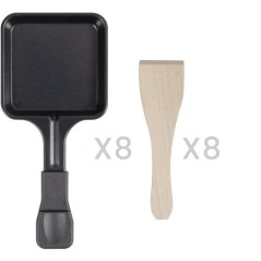 Appareil a raclette - LIVOO - DOC336 - 8 personnes - grill - bambou
