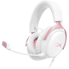 Casque Gamer Filaire HyperX Cloud III blanc & rose pour PC PS5 PS4 Xbo
