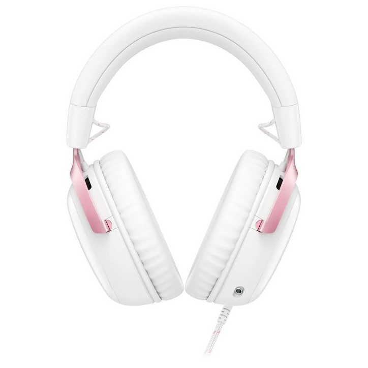 Casque Gamer Filaire HyperX Cloud III blanc & rose pour PC PS5 PS4 Xbox Series X|S Xbox One Switch, Mac et appareils mobiles Casque Gamer Filaire HyperX Cloud III blanc & rose pour PC PS5 PS4 Xbox Series X|S Xbox One Switch, Mac et appareils mobiles