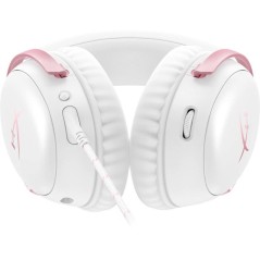 Casque Gamer Filaire HyperX Cloud III blanc & rose pour PC PS5 PS4 Xbo