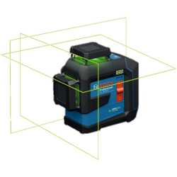 Laser lignes 3 plans GLL 80-33 G Professional + 4 piles 1.5 V LR6 AA -