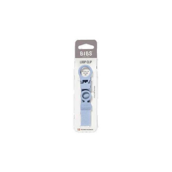 Attache sucette - BIBS - Clip Loop - Dusty Blue