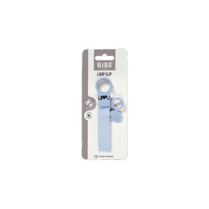 Attache sucette - BIBS - Clip Loop - Dusty Blue